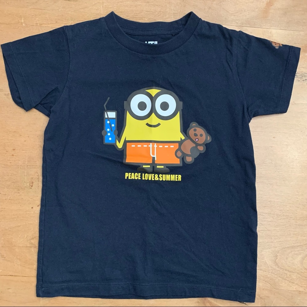 Kids Minion Navy T-Shirt Size 6